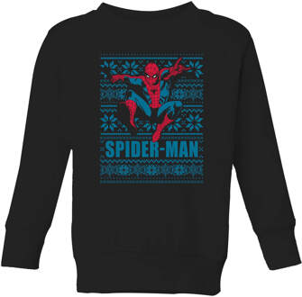 Marvel Spider-Man kinder Christmas trui - Zwart - 146/152 (11-12 jaar) - XL