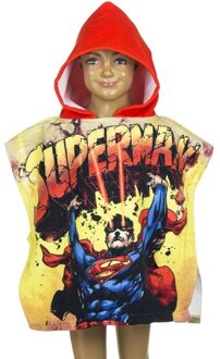 Marvel Superman badcape met rode capuchon - Badcapes Multikleur