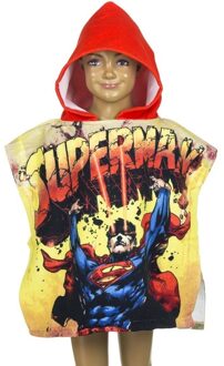 Marvel Superman badcape met rode capuchon voor kinderen Multi
