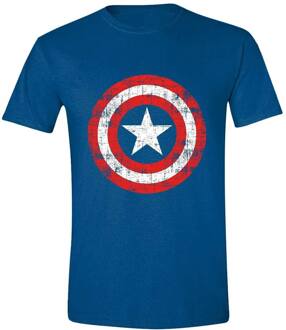 Marvel T-Shirt Captain America Cracked Shield Size M