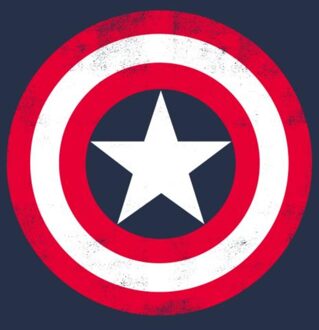 Marvel The Avengers Captain America Shield Unisex T-Shirt - Navy - XS Blauw