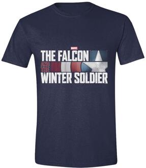 Marvel The Falcon and the Winter Soldier Action HR Logo T-Shirt Blauw