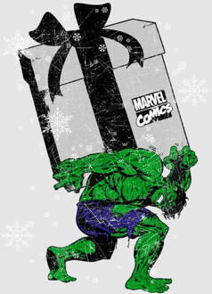 Marvel The Incredible Hulk Cadeau dames kerst t-shirt - Grijs - 3XL