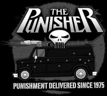 Marvel The Punisher Battle Van Men's T-Shirt - Black - L Zwart