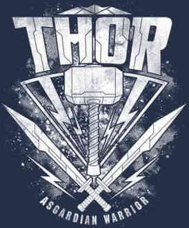 Marvel Thor Ragnarok Hammer T-shirt - Navy - M Blauw