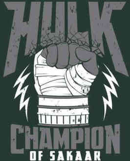 Marvel Thor Ragnarok Hulk Champion T-shirt - Donkergroen - L