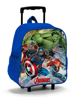 Marvel Trolleyrugzak Avengers Junior 9,2 Liter Polyester Blauw