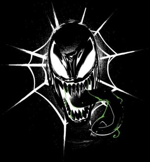 Marvel Venom Face Unisex T-Shirt - Black - 4XL Zwart