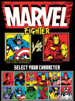 Marvel VS Screen Unisex T-Shirt - Black - XS Zwart