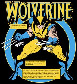 Marvel Wolverine Bio Unisex T-Shirt - Black - M Zwart