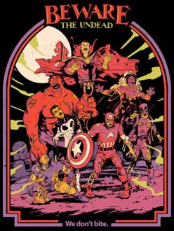 Marvel Zombies Beware The Undead Unisex T-Shirt - Black - XL Zwart