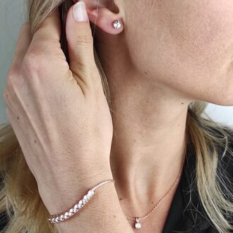 Mary Crystal Mia Sets - Roségoud en kristal - maat