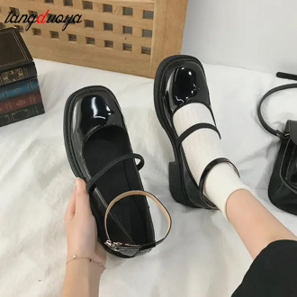 Mary Jane shoes women low heels women lolita shoes Round Toe autumn casual ladies shoes student party shoes zapatos de mujer