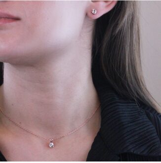 Mary sets - Oostenrijks kristal Wit en roségoud - One Size