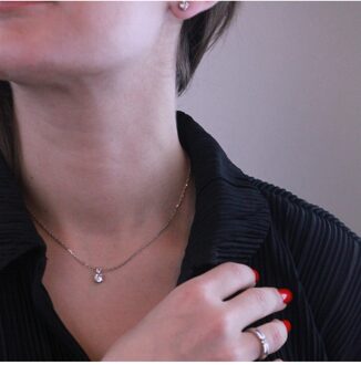 Mary sets - Oostenrijks kristal Wit Zilver - One Size