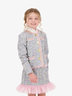 Marylou jacket and skirt set Blauw - 104/110