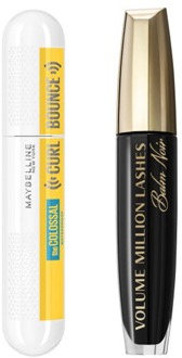 Mascara Luxplus The Colossal Mascara Curl Bounce Waterproof Very Black & Volume Million Lashes Balm Noir Mascara Black 2 st