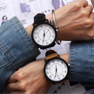 Masculino Horloge Mode Houtnerf Wijzerplaat Casual Lederen Quartz Horloge Mannen Horloges Luxe Horloge Hombre Uur Mannelijke Klok wit