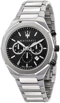 Maserati R8873642004 Zilver 42 MM -horloge Grijs - Onesize