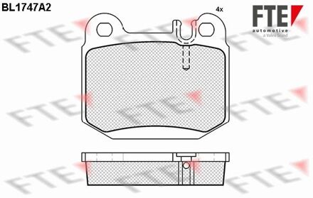 Maserati Remblokken set BL1747A2