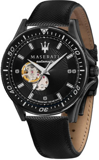 Maserati Sfida Automatic Special Edition - Herenhorloge - R8823140005 - Zwart - Automatisch uurwerk - 44 MM