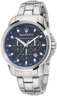 Maserati Succeso -  R8873621002 - horloge - metalen band - zilverkleurig - 44mm