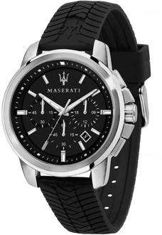 Maserati Successo - Herenhorloge - Zwart - 44 MM