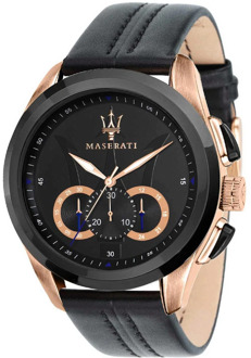 Maserati Traguardo - R8871612025 - polshorloge - chronograaf - rosékleurig - 45mm