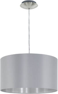 Maserlo Hanglamp - E27 - Ø 38 cm - Grijs/Zilver