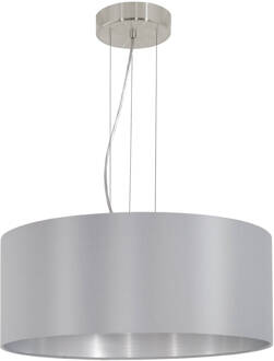 Maserlo Hanglamp - E27 - Ø 53 cm - Grijs/Zilver