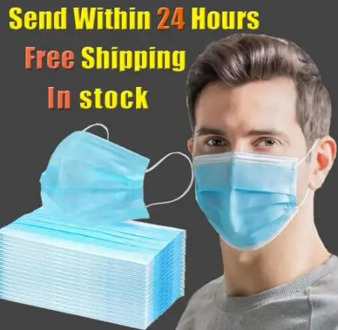 Mask Disposable 50Pcs/100pcs/200pcs Non wove 3 Layer Ply Filter Mask mouth Face mask Breathable Earloops Masks