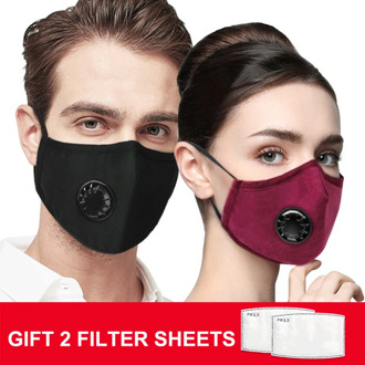 mask Face Mask With Filter PM2.5 Air Pollution Reusable Mask with valve masque mascarilla facemask