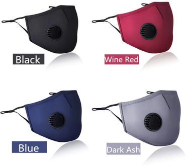 Masks Anti Pollution Breathable Cotton Face Mask PM2.5 Anti-Dust Mouth masks With 2pcs Filters Washable Respirator Mouth-muffle