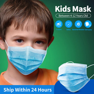 Masks For Kids Disposable Children Face Mask Industrial 3 ply Ear Loops Friendly Skin Mask Seal Respirator Protective Mascarilla