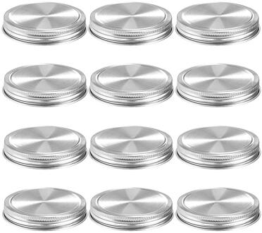 Mason Jar Inblikken Deksels Herbruikbare Brede Mond Lekvrije Afdichting Deksel Afdichting Lekvrije Veilige Mason Opslag Solid Caps 86mm