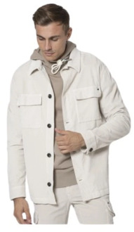 Mason's Corduroy Overhemd in Beige Mason's , White , Heren - 2Xl,M,5Xl,3Xl