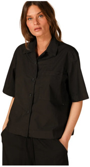 Mason's Dames Florida Shirt in Popeline Mason's , Black , Dames - M,S,Xs,2Xs