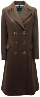 Mason's Double-Breasted Coats Mason's , Brown , Dames - L,M