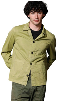Mason's Heren Field Jacket: Limited Edition van Katoen en Tencel Mason's , Green , Heren - 2Xl,Xl,L,M,S