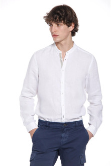 Mason's Heren Porto Linnen Overhemd Mason's , White , Heren - 2Xl,Xl,L,M,S