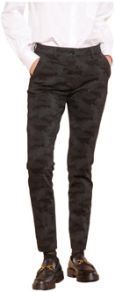 Mason's Slim Fit Camouflage Jersey Chino Broek Mason's , Black , Dames - S,Xs,3Xs,2Xs