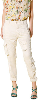 Mason's Slim-fit Trousers Mason's , White , Dames - Xl,L,M,S,Xs,2Xs,3Xs