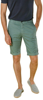 Mason's Stretch Gabardine Bermuda Shorts - Regular Fit Mason's , Green , Heren - 2Xl,Xl,L,S,4Xl