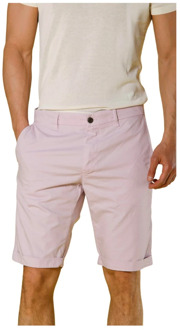 Mason's Stretch Gabardine Bermuda Shorts - Regular Fit Mason's , Pink , Heren - 2Xl,3Xl