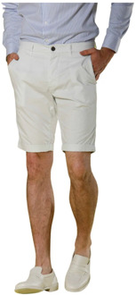 Mason's Stretch Gabardine Bermuda Shorts voor Heren Mason's , Beige , Heren - 2Xl,Xl,L,M,S,Xs,3Xl,4Xl