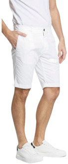 Mason's Stretch Gabardine Bermuda Shorts voor Heren Mason's , White , Heren - 2Xl,Xl,L,M,S,Xs,4Xl,3Xl
