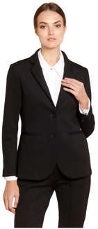 Mason's Zwarte Jersey Blazer voor Vrouwen Mason's , Black , Dames - M,S,2Xs