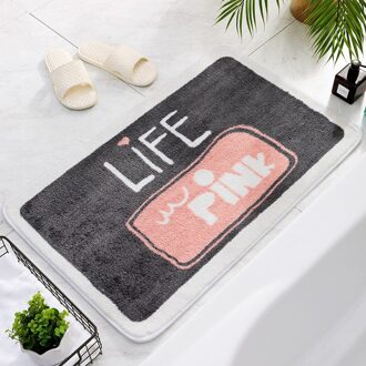 Massaal Bad Matten Thuis Decoratie Deur Mat Antislip Absorberend Badkamer Deurmat Super Zachte Vezel Bad Rug 45x65cm / A