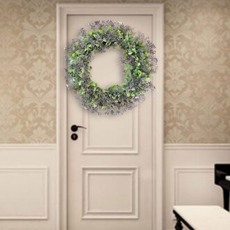 Massaal Grote Simulatie Amerikaanse Waterhyacint Krans 18 Inch Guirlande Kunstmatige Krans Muur Opknoping Thuis Deur Decoraties