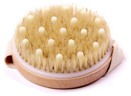 Massage Borstel Cellulitis Borstel Terug Massager Cleaning Premium Natuurlijke Haren Houten Bad Douche Body Back Droge Huid Borstel Spa D